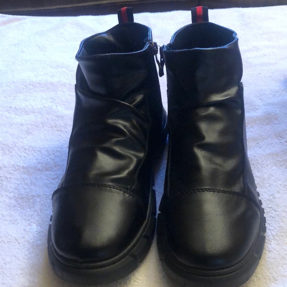 Zip up boots